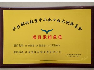 科技部科技型中小企业技术创新基金，项目承担单位